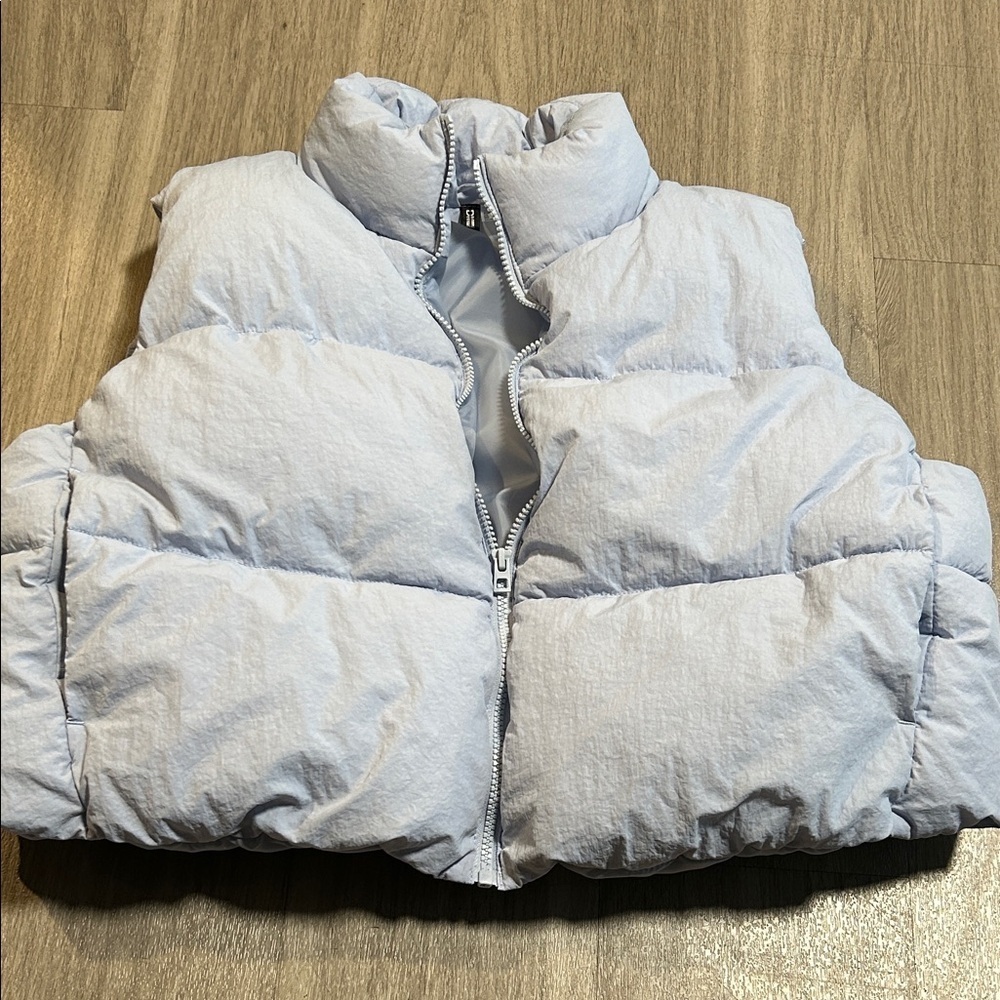 H&M Sky Blue Quilted Vest